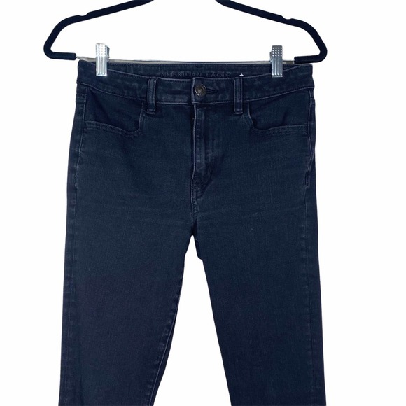 American eagle Black skinny jeans sz 6 short - Picture 4 of 10